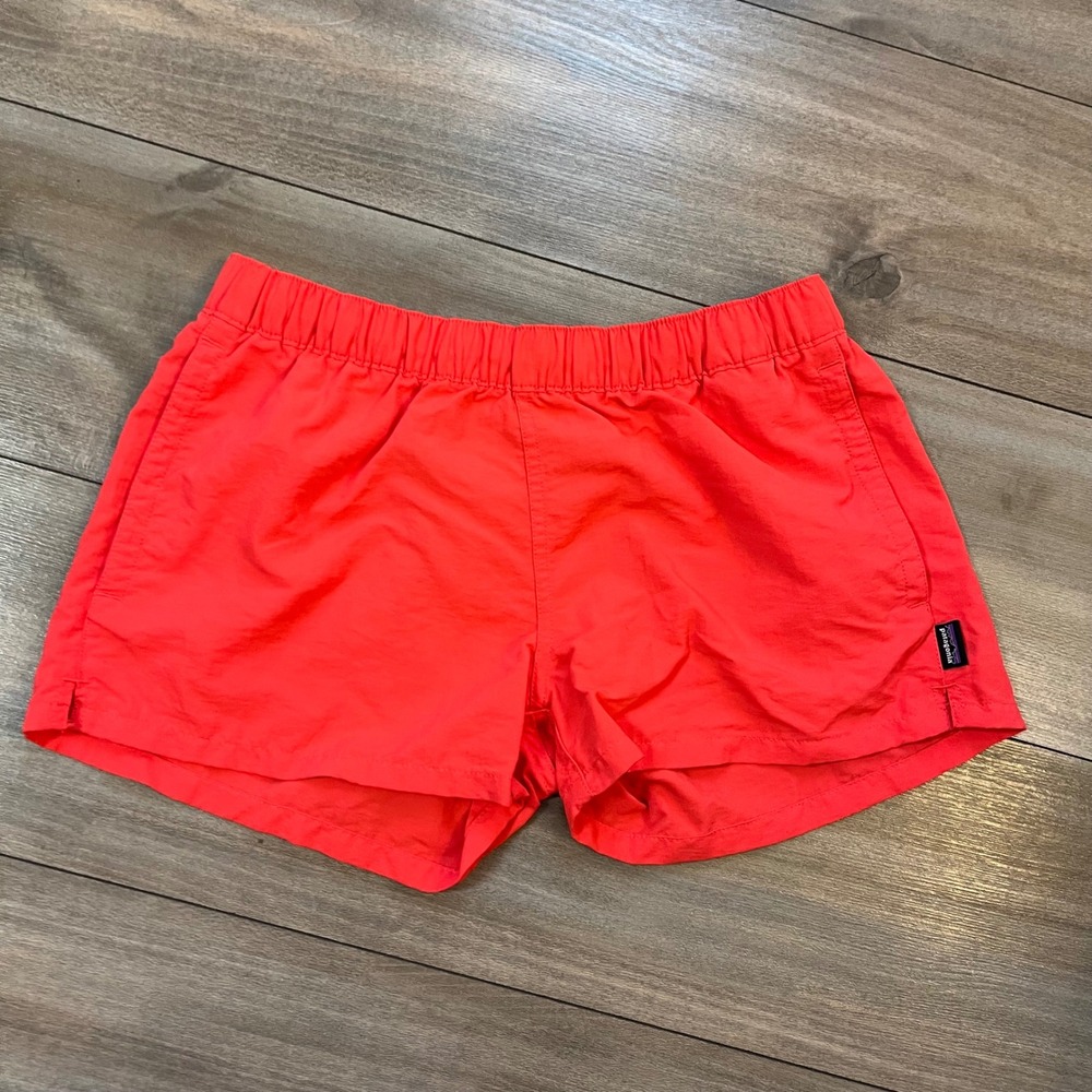 Patagonia Womens Baggies Shorts Coral Pink Small I-0